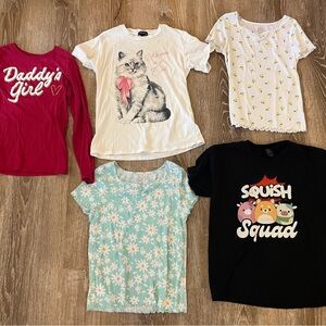 Group of girls shirts